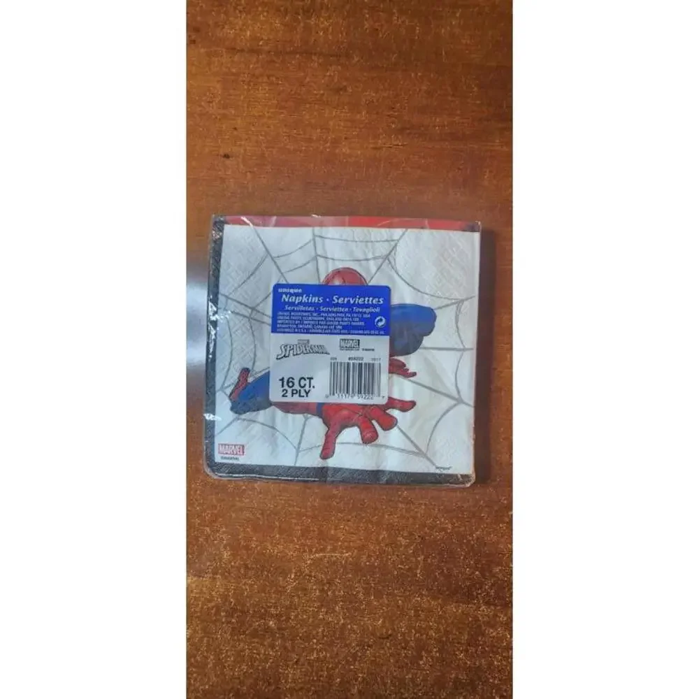 Marvel Spider-Man Themed Disposable Party Plates and Napkins Set